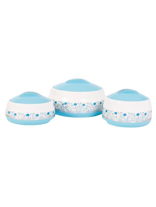 jayco hot and hot set of three insulated plastic casserole 500ml 800ml 1500ml (blue) - 15852985 - Very Small Image - 1