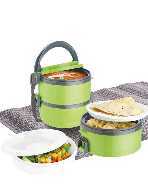 jayco home meal junior 3 containers hot lunch pack, green - 15853029 - Very Small Image - 1