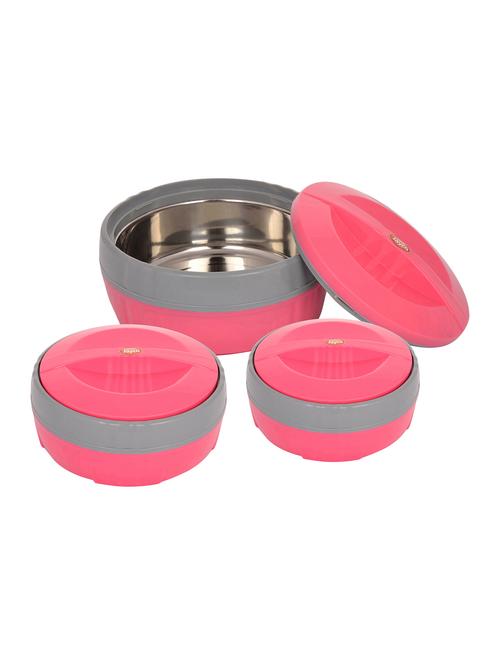 jayco fortune insulated casseroles set of 3 (pink) - 15853082 - Very Small Image - 1