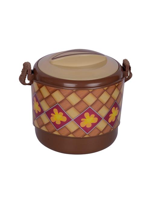 royale 2 senior hot lunch pack, 2 stainless steel tiffin box set, brown - 15853123 - Very Small Image - 1