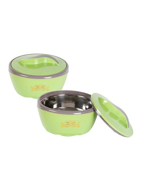 jayco status insulated thermoware casserole; 2-piece; 1200 ml each; green - 15853149 - Very Small Image - 1