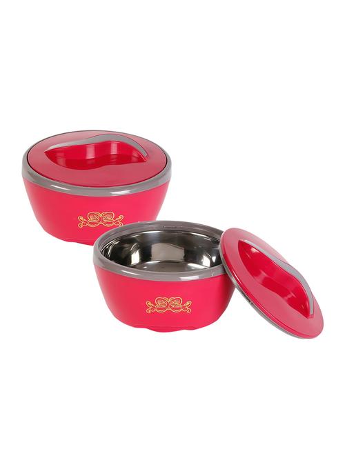 jayco status insulated thermoware casserole; 2-piece; 1200 ml each; red - 15853150 - Very Small Image - 1