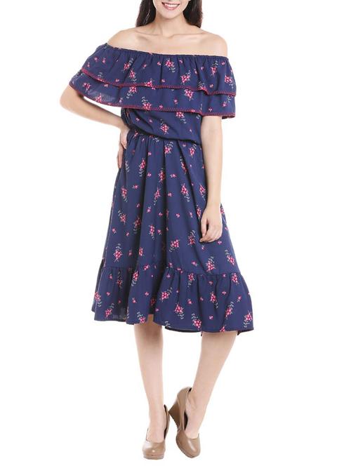 layered overlay blouson dress - 15853402 - Very Small Image - 1