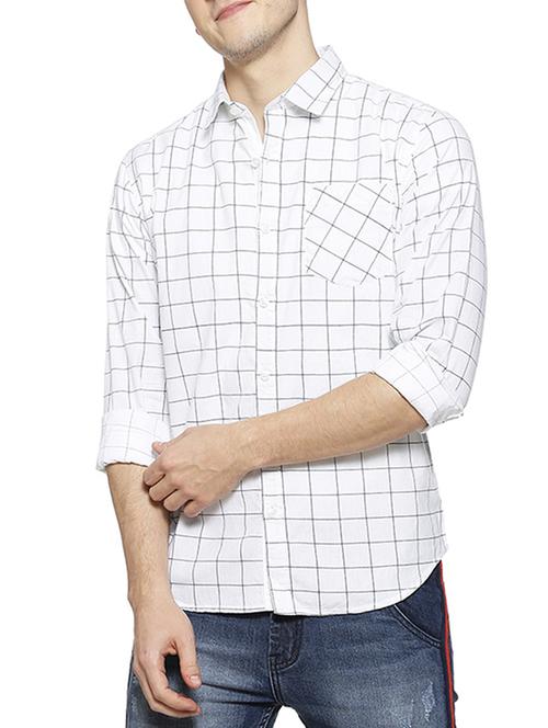 mens checks casual shirt - 15854369 - Very Small Image - 1