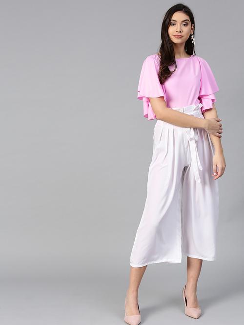 ruffled top & pleated trouser set - 15855189 - Very Small Image - 1