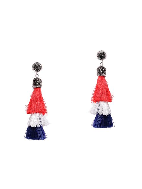 red gold plated drop earring - 15855884 - Very Small Image - 1