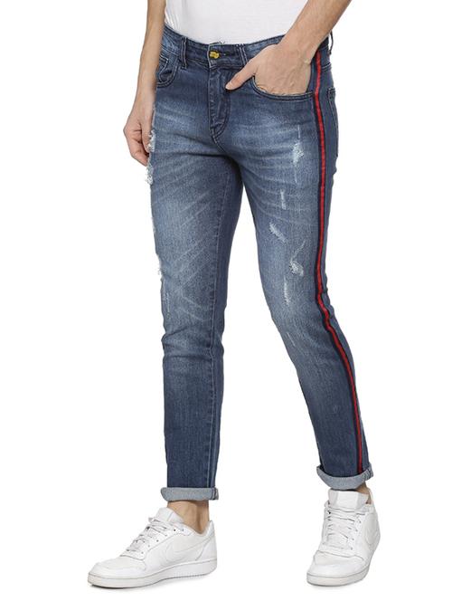 mens slim fit distressed jeans - 15856250 - Very Small Image - 1