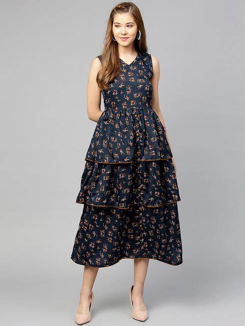 ruffled tiered a-line dress - 15857166 - Very Small Image - 1