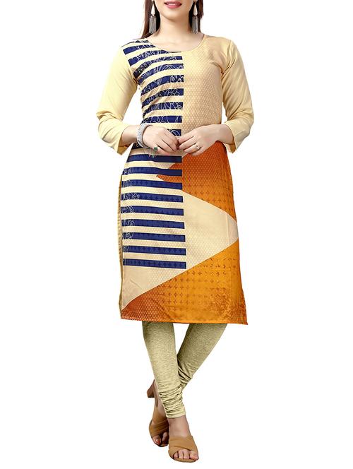 printed straight kurta - 15858992 - Very Small Image - 1