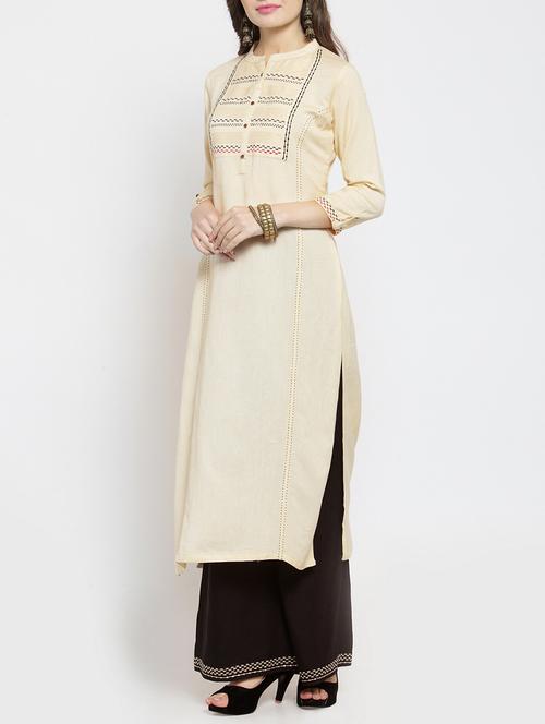 women's straight kurta - 15861430 - Very Small Image - 1