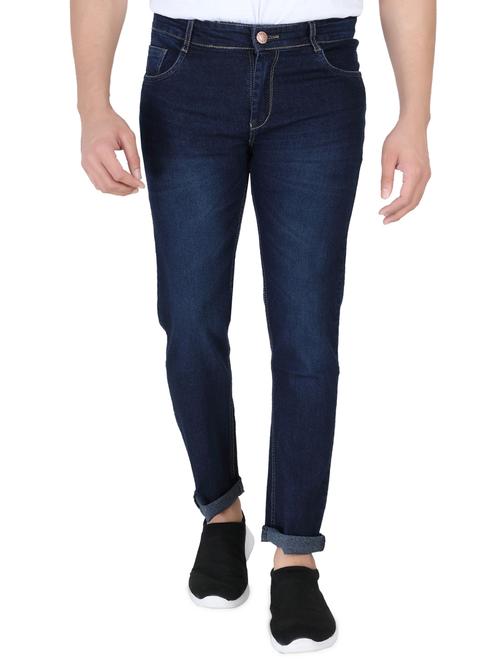 dark blue denim washed jeans - 15863327 - Very Small Image - 1