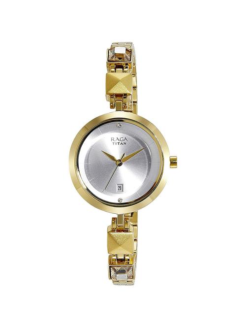 titan raga viva  metal strap analog watch-2606ym01 - 15867414 - Very Small Image - 1