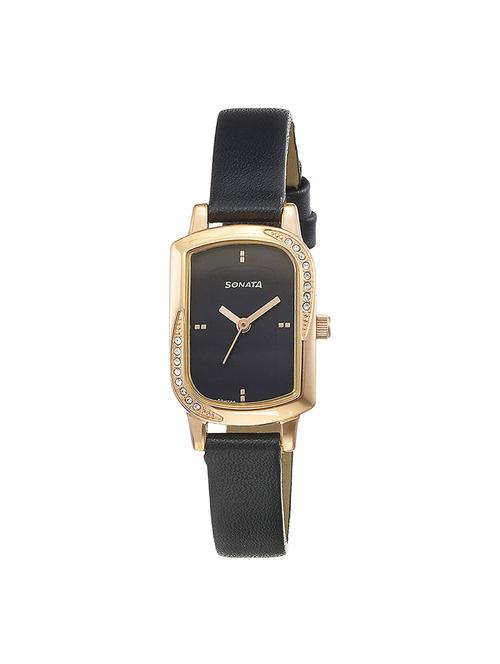 leather strap analog watch (87001wl01) - 15867436 - Very Small Image - 1