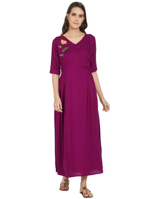 a-line solid kurta - 15867723 - Very Small Image - 1