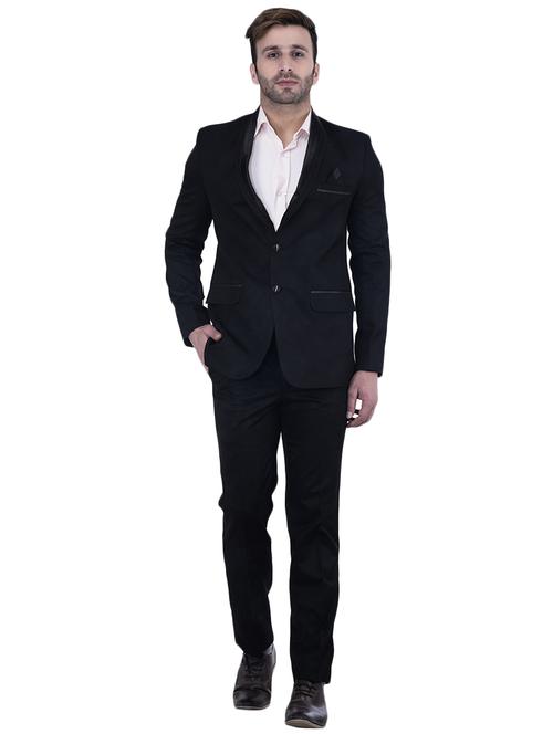 blue cotton single breasted suit - 15867960 - Very Small Image - 1