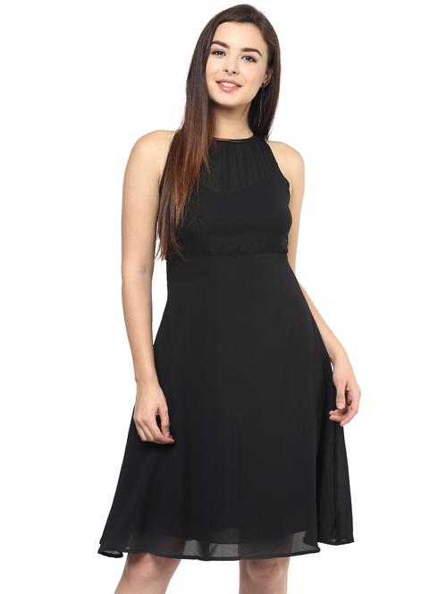 halter neck a-line dress - 15867964 - Very Small Image - 1