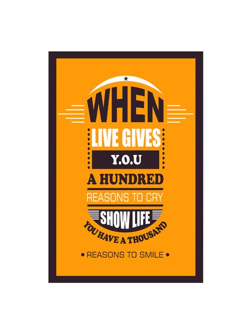 sehaz artworks quotes & motivation matte print posters for home - sza-when-live-gives-yellow-poster - 15871515 - Very Small Image - 1