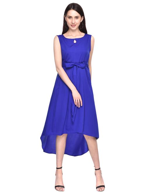 keyhole neck high low dress - 15875146 - Very Small Image - 1