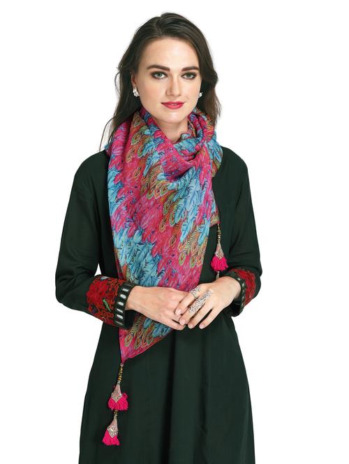 pink cotton scarf - 15877548 - Very Small Image - 1