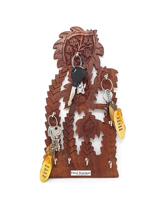 handmade wooden key hanger holder wall d��cor - 15879644 - Very Small Image - 1