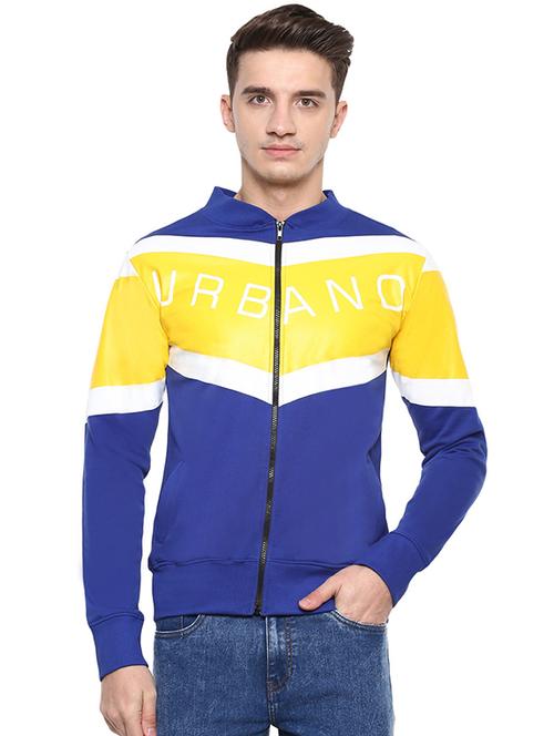 blue color block sweatshirt - 15880453 - Very Small Image - 1