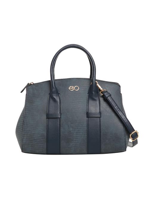 blue leatherette (pu) regular satchel - 15880470 - Very Small Image - 1