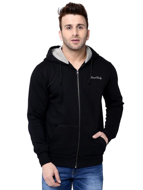black fleece sweatshirt - 15881051 - Very Small Image - 1