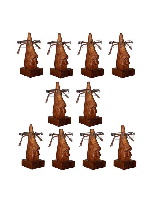 desi karigar wholesale pack of 10 pcs wooden spectacles eyeglass holder - stand - 15881252 - Very Small Image - 1