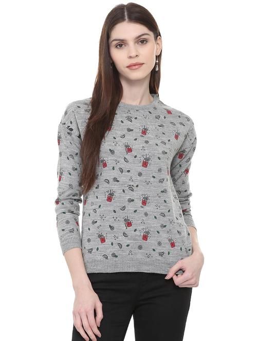 quirky print crew neck pullover - 15882375 - Very Small Image - 1