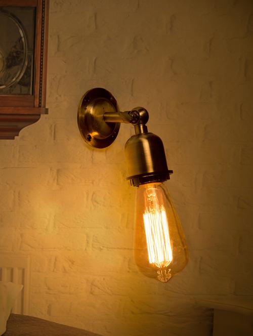 simple vintage edison holder swivel wall sconce - 15882734 - Very Small Image - 1
