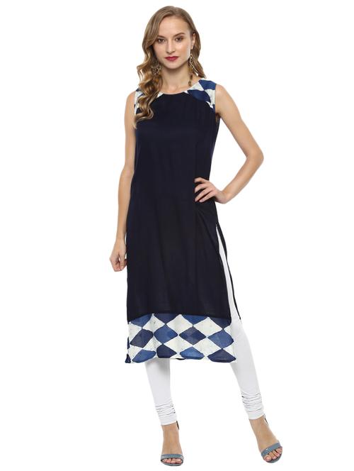 women's straight kurta - 15884203 - Very Small Image - 1