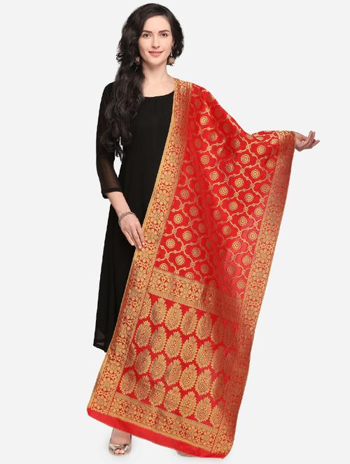 self-design banarasi dupatta - 15884951 - Very Small Image - 1