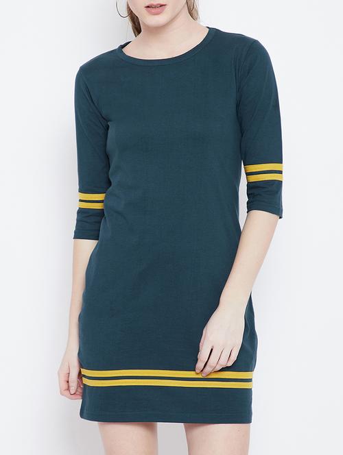 contrast piping detail dress - 15887609 - Very Small Image - 1