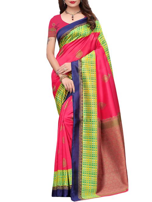 ethnic motif printed saree - 15887735 - Very Small Image - 1