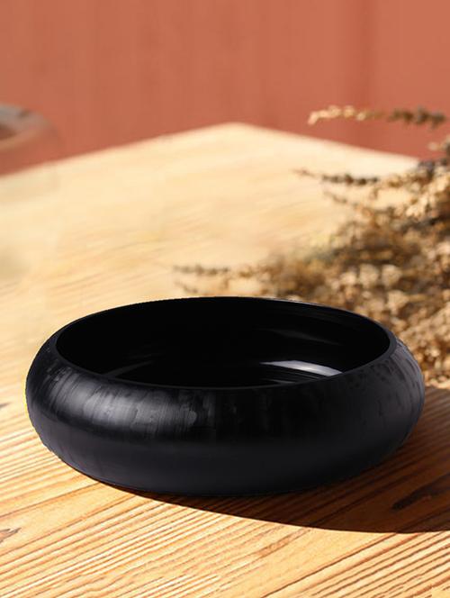 anasa décor dkny tyre 3.75 ich black glass vase - 15888937 - Very Small Image - 1