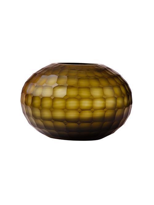 anasa décor green round 5.5 inch glass vase - 15888949 - Very Small Image - 1