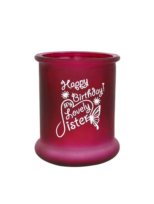 hosley trendy gift for lovely sister red jar candle - 15889792 - Very Small Image - 1