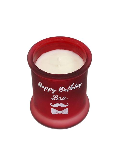 hosley trendy gift happy  birthday red jar candle - 15889794 - Very Small Image - 1