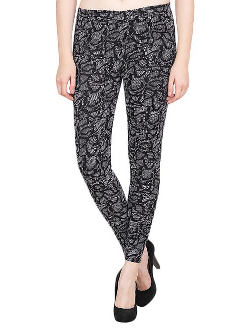 animal print mid-rise jeggings - 15889823 - Very Small Image - 1