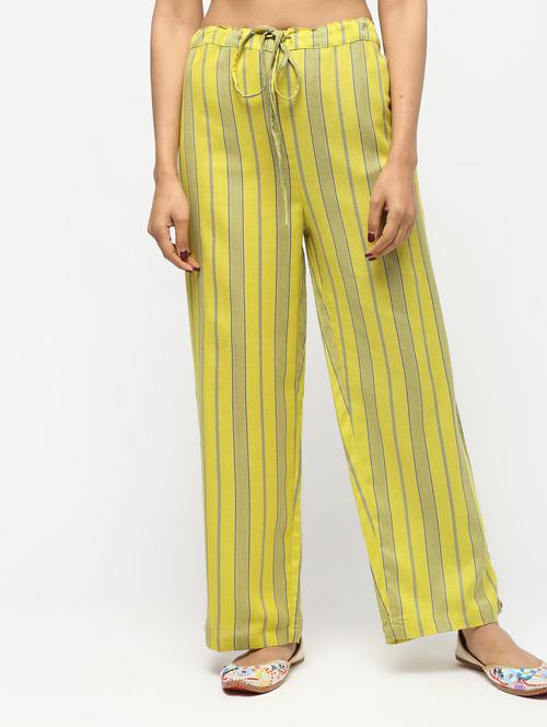 drawstring waist striped trouser - 15893098 - Very Small Image - 1