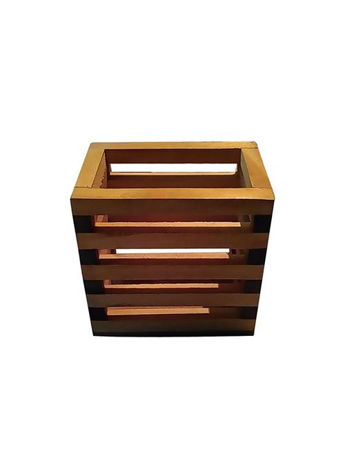 desi karigar handicrafted wooden pen stand - 15900507 - Very Small Image - 1