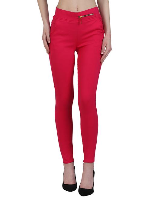 zipper detail high waist jegging - 15902336 - Very Small Image - 1