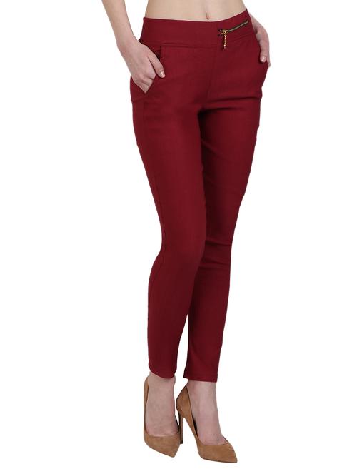 zipper detail high waist jegging - 15902344 - Very Small Image - 1