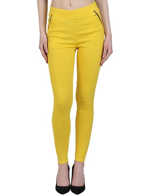 zipper detail high waist jegging - 15902351 - Very Small Image - 1