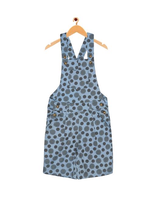 blue cotton dungaree - 15903228 - Very Small Image - 1