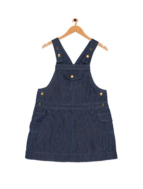 navy blue denim dungaree - 15903232 - Very Small Image - 1