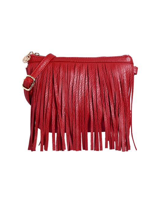 red leatherette (pu) sling bag - 15905581 - Very Small Image - 1