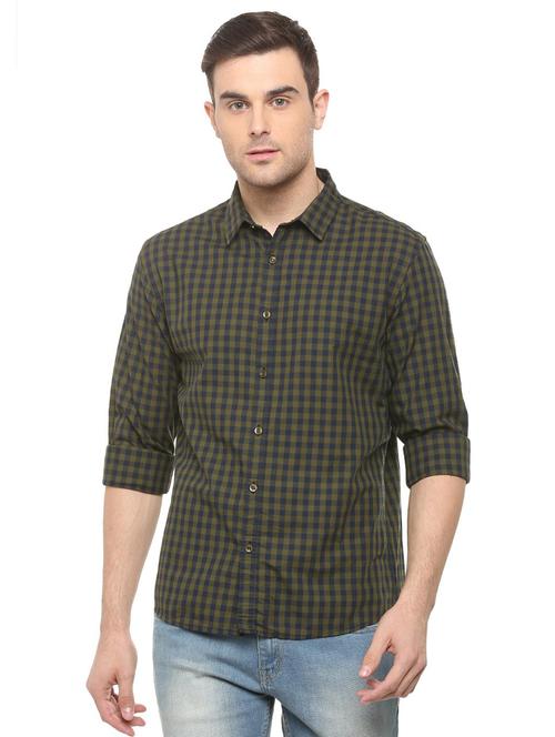 green checkered casual shirt - 15907246 - Very Small Image - 1