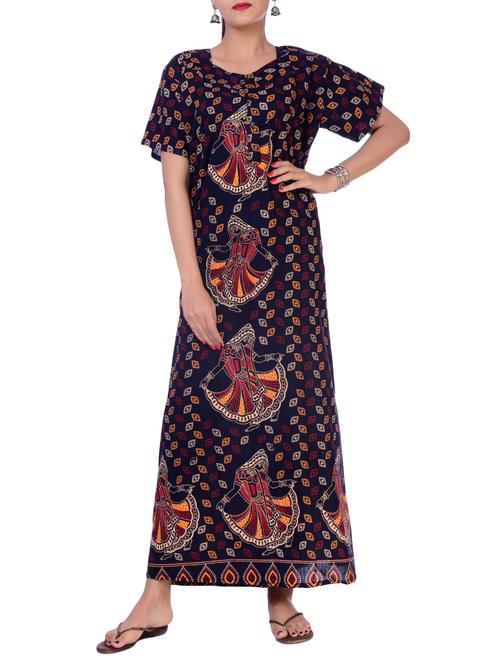 sweetheart neck nightwear gown - 15908600 - Very Small Image - 1