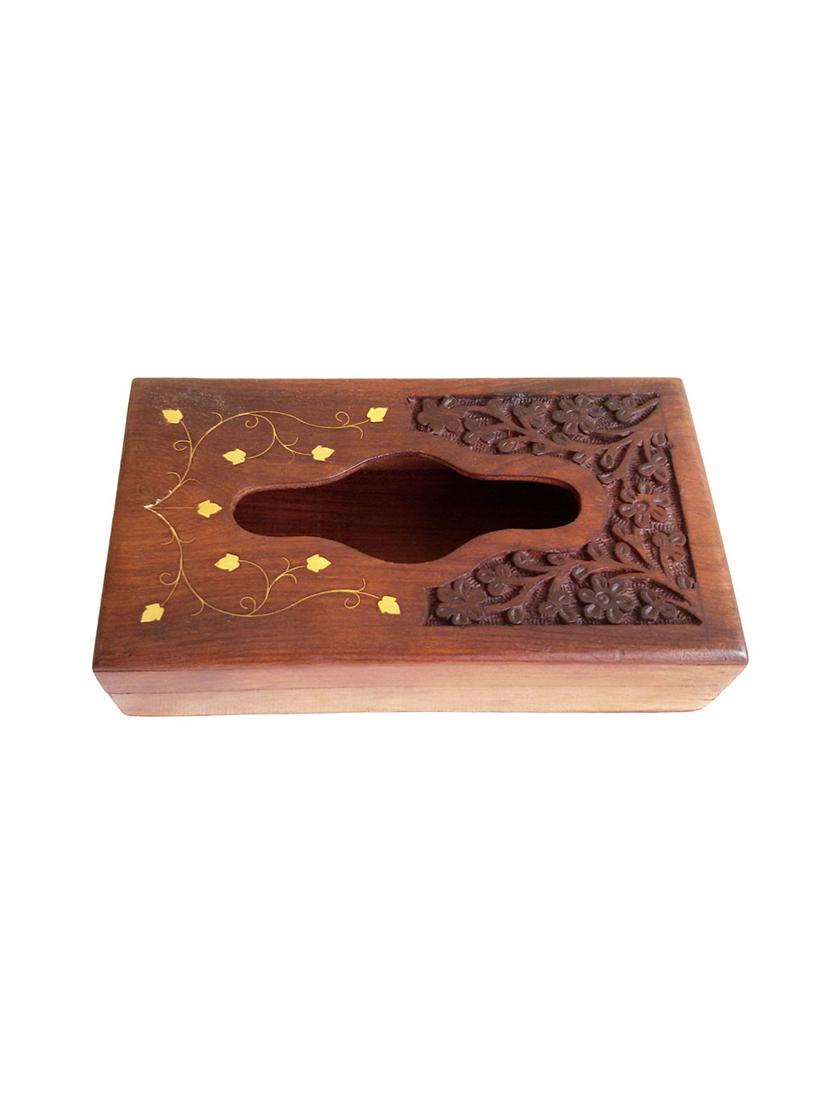 hand carved wooden tissue box - 15912332 - Zoom Image - 2